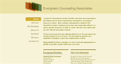 Desktop Screenshot of evergreencounseling.net